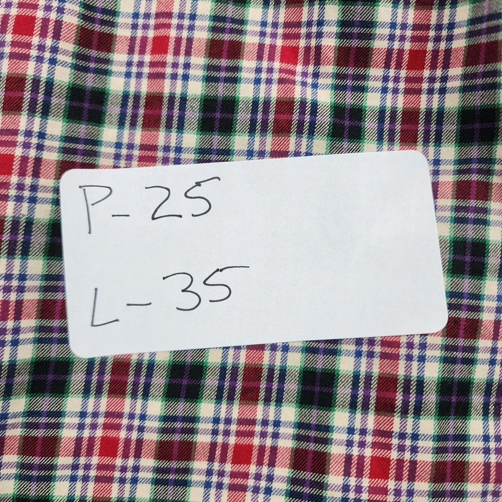Polo Ralph Lauren‎ Classic Fit Plaid Button Down Shirt Mens XLT Tall Red Green